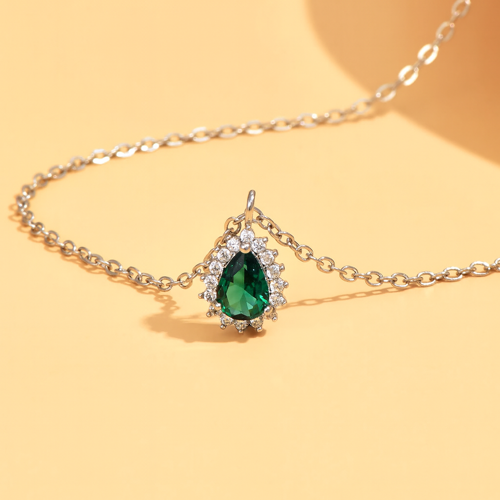 Emerald Drop Necklace