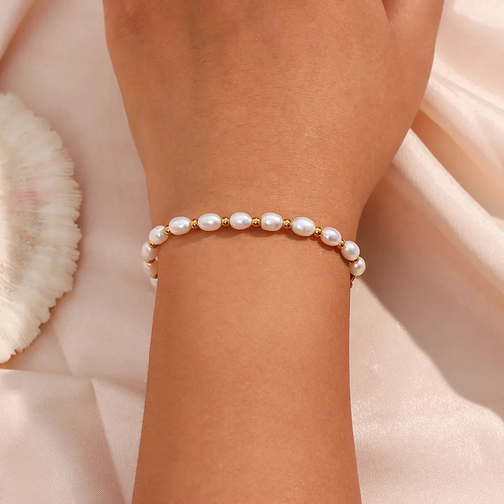 Drawstring Pearl Bracelet