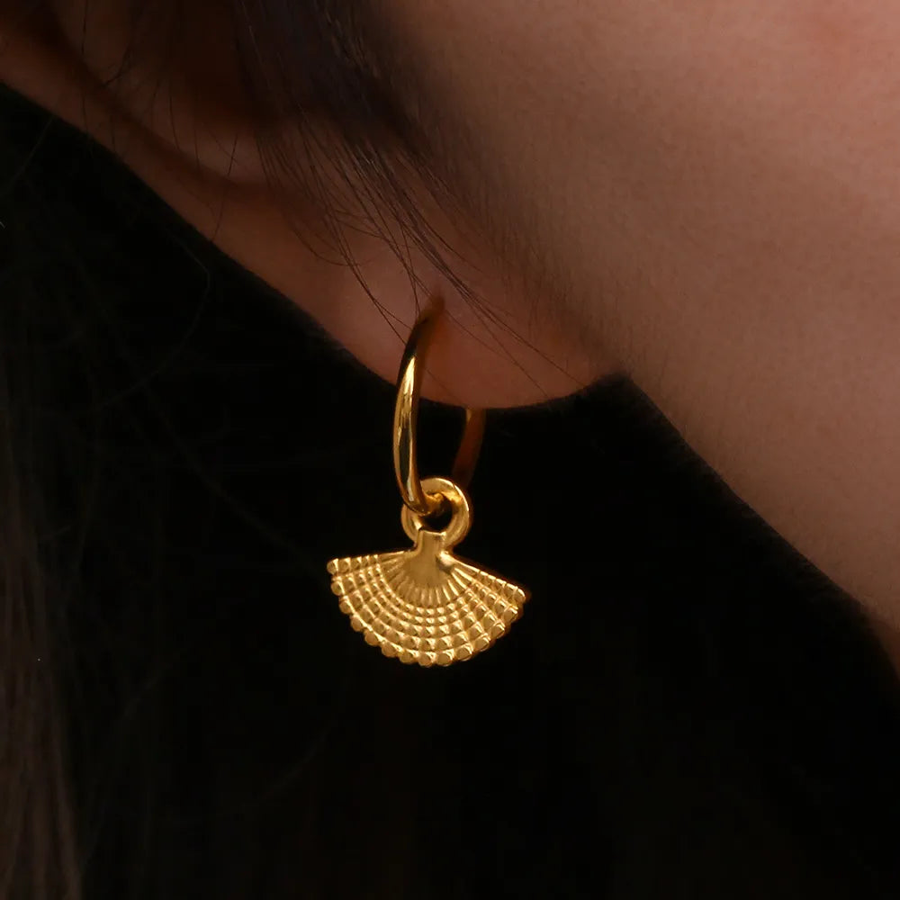 Fan Drop Earring