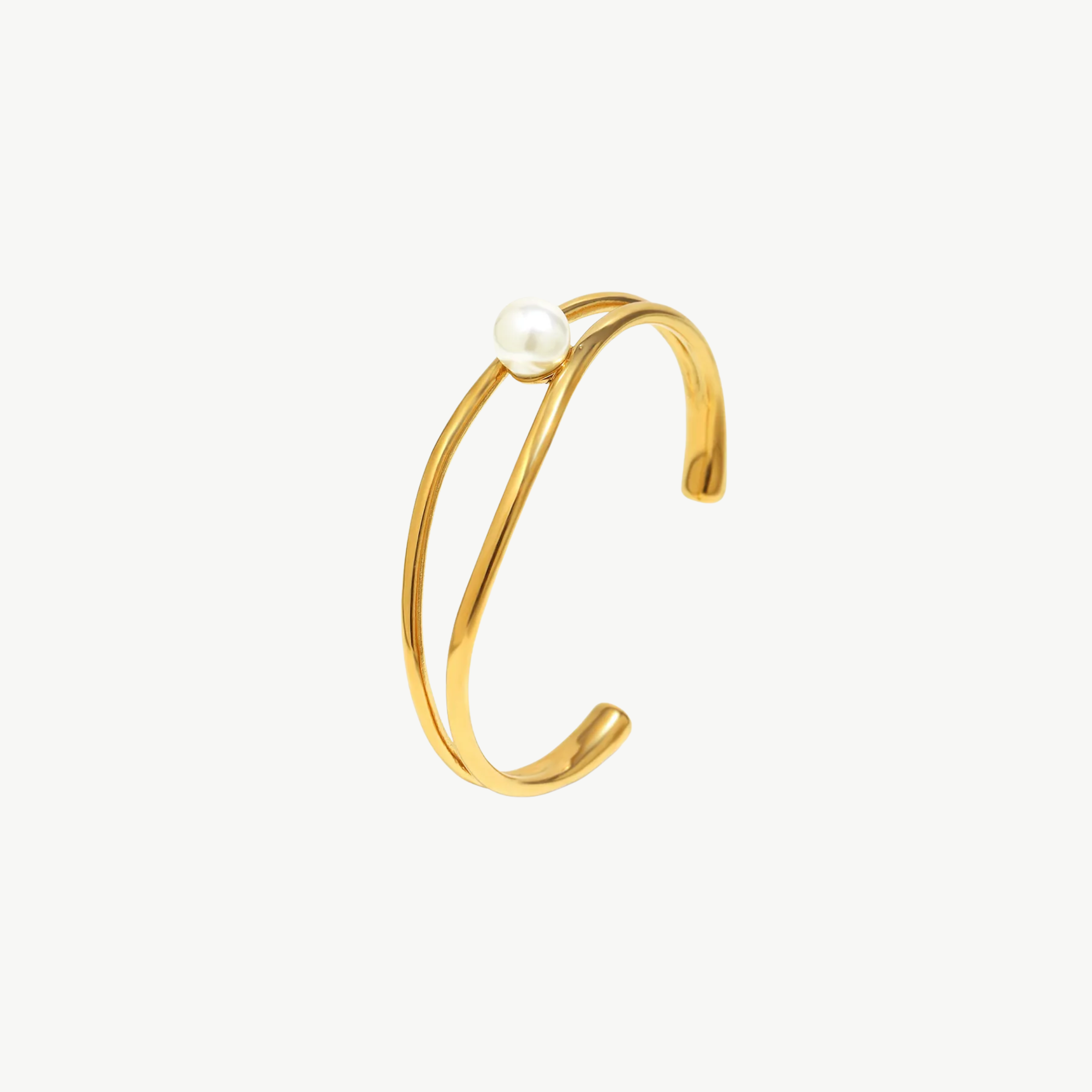 Pearl Clip Cuff Bracelet