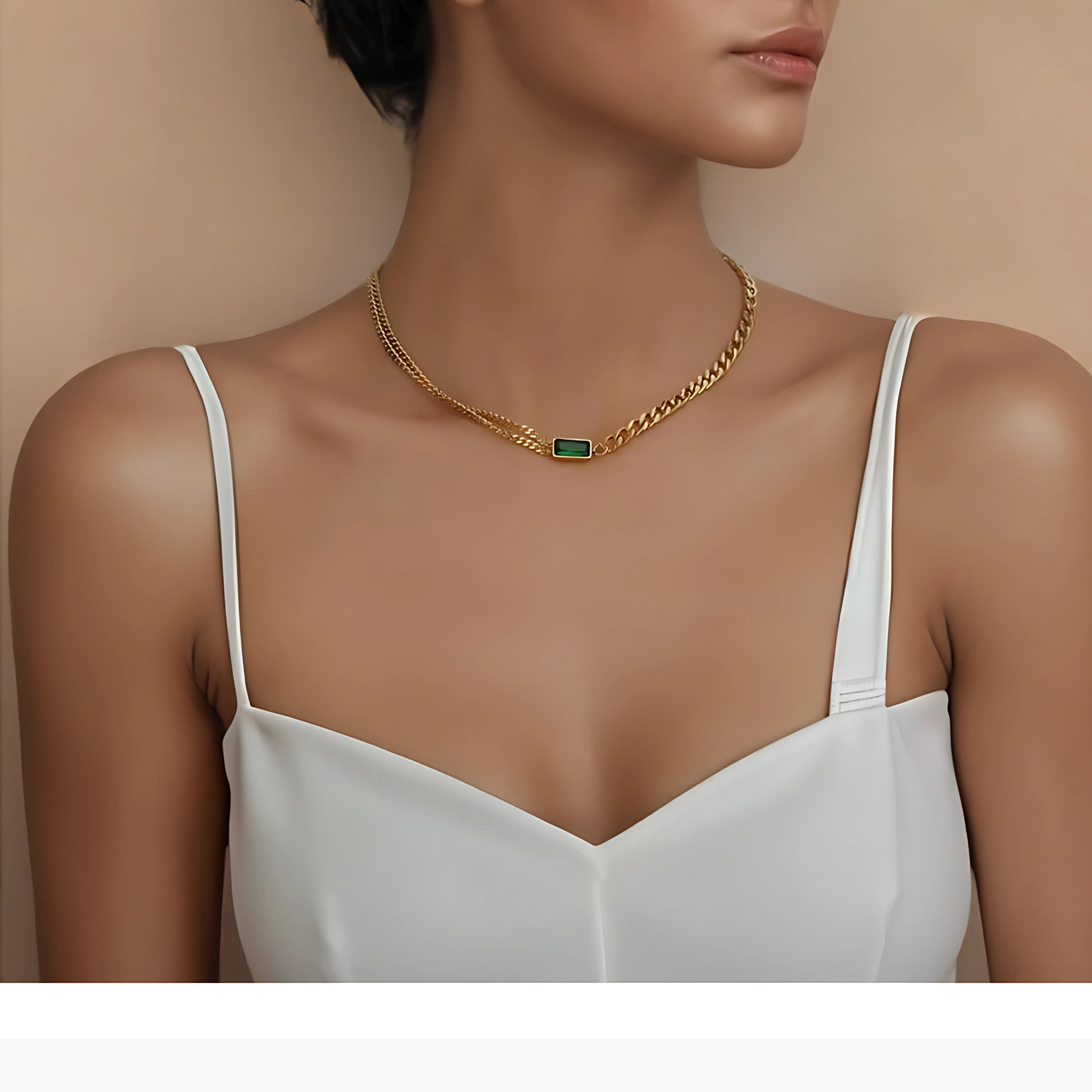Emerald Twist choker
