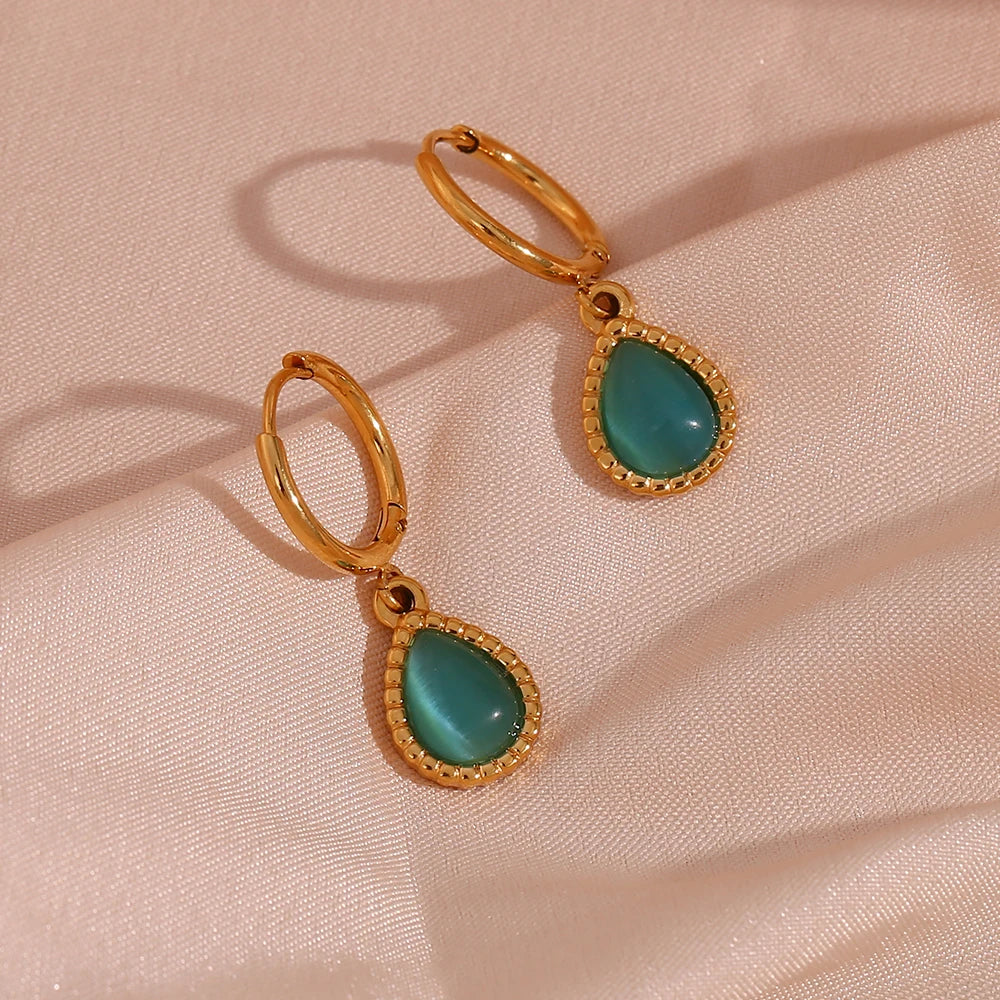 Blue Drop Earrings
