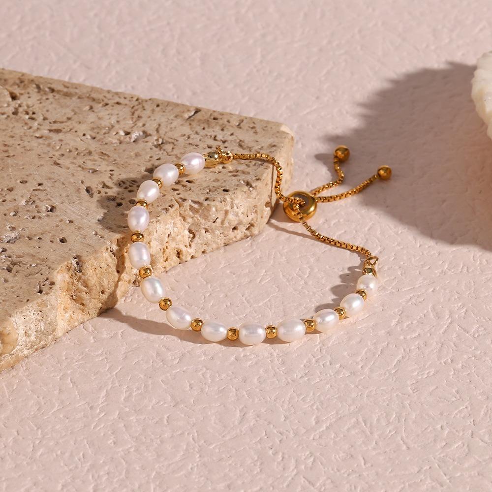Drawstring Pearl Bracelet