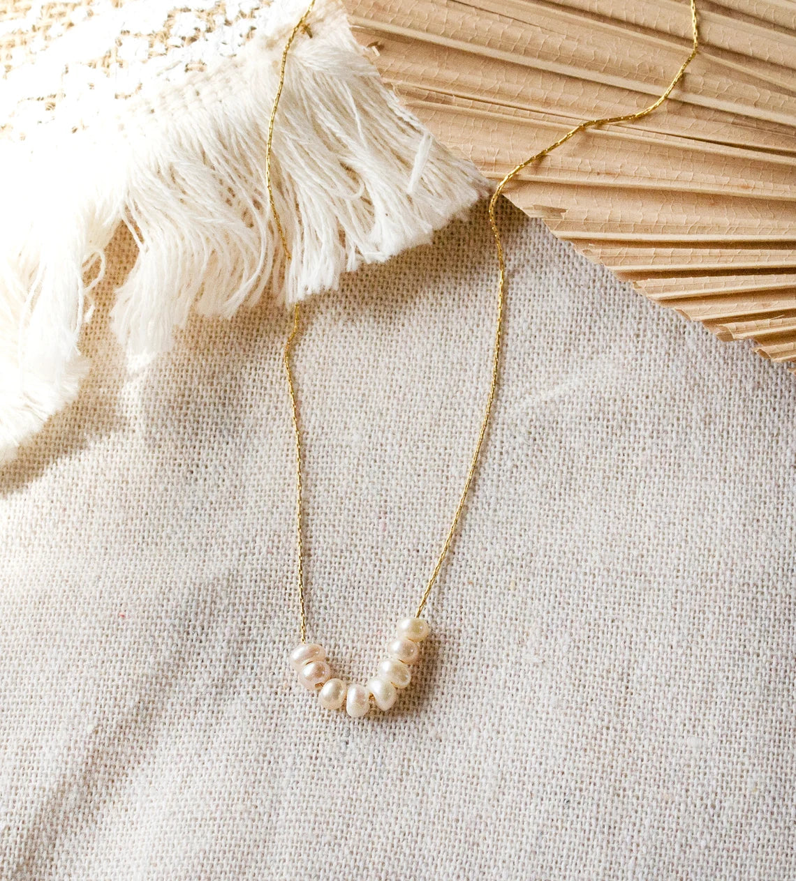 Pearl stacked necklace