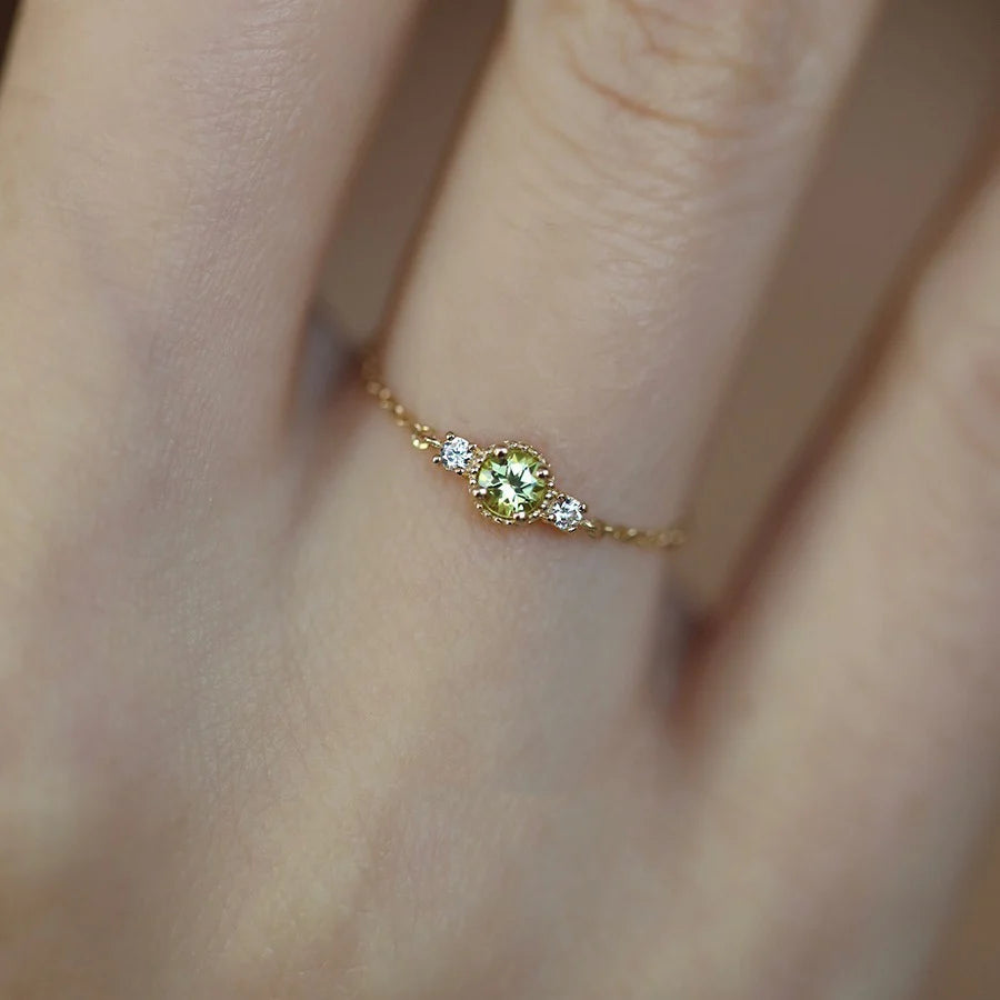 Verdant Gold Ring
